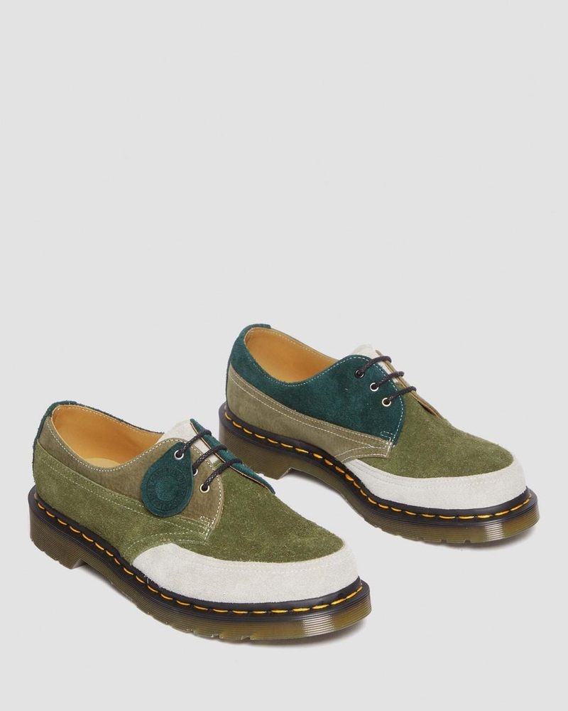 Dr Doc Martens 1461 Made in England Deadstock Cuero Oxford Shoes (Quilon + Gamuza) Multi | ZO72-P4ER