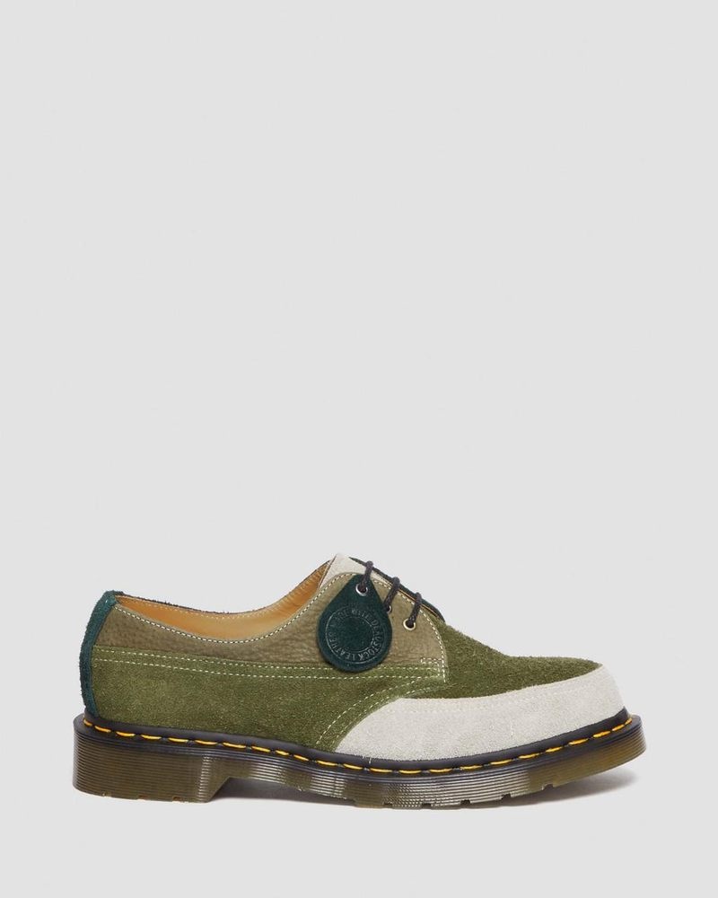 Dr Doc Martens 1461 Made in England Deadstock Cuero Oxford Shoes (Quilon + Gamuza) Multi | ZO72-P4ER