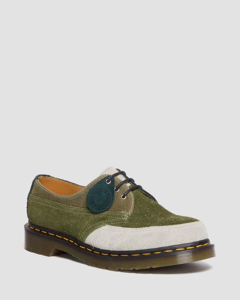 Dr Doc Martens 1461 Made in England Deadstock Cuero Oxford Shoes (Quilon + Gamuza) Multi | IE17-Y2ZL