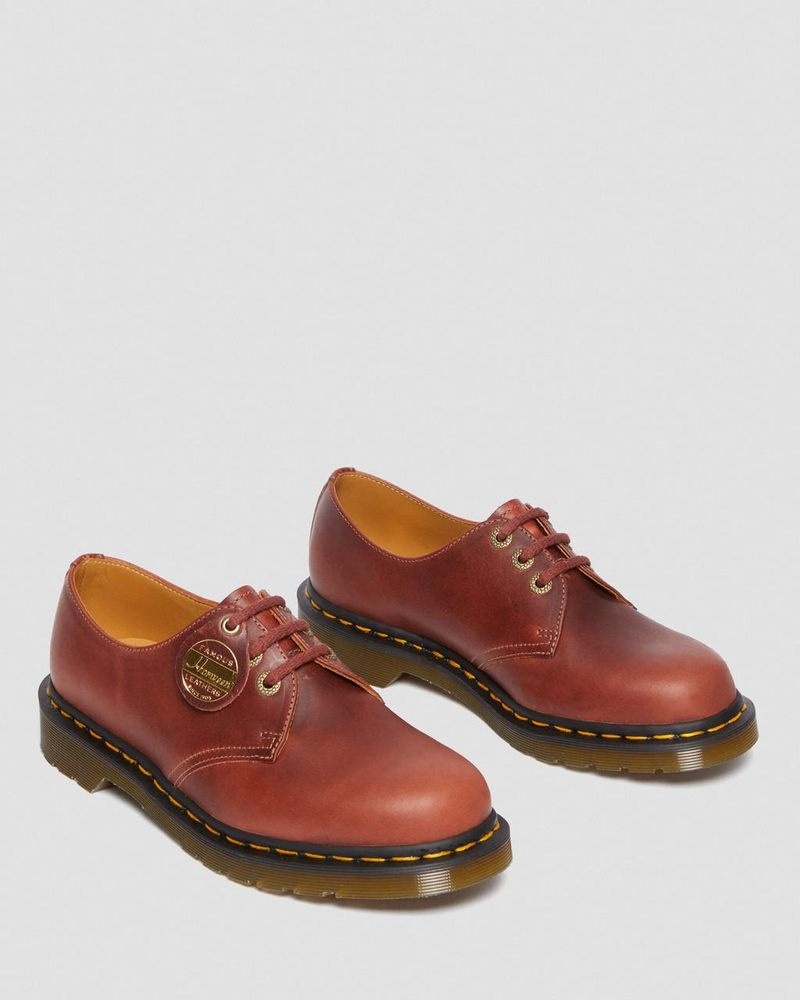 Dr Doc Martens 1461 Made in England Denver Cuero Oxford Shoes (Denver Veg Tan) Marrom | JC59-B5MM