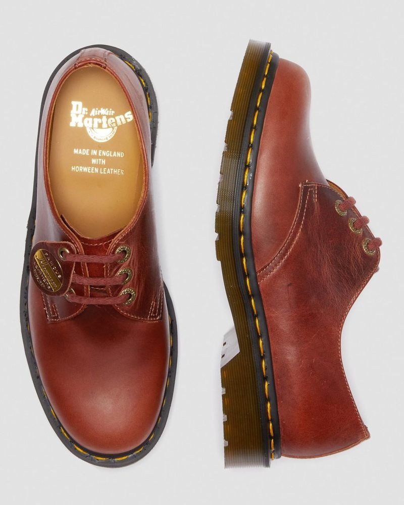 Dr Doc Martens 1461 Made in England Denver Cuero Oxford Shoes (Denver Veg Tan) Marrom | JC59-B5MM