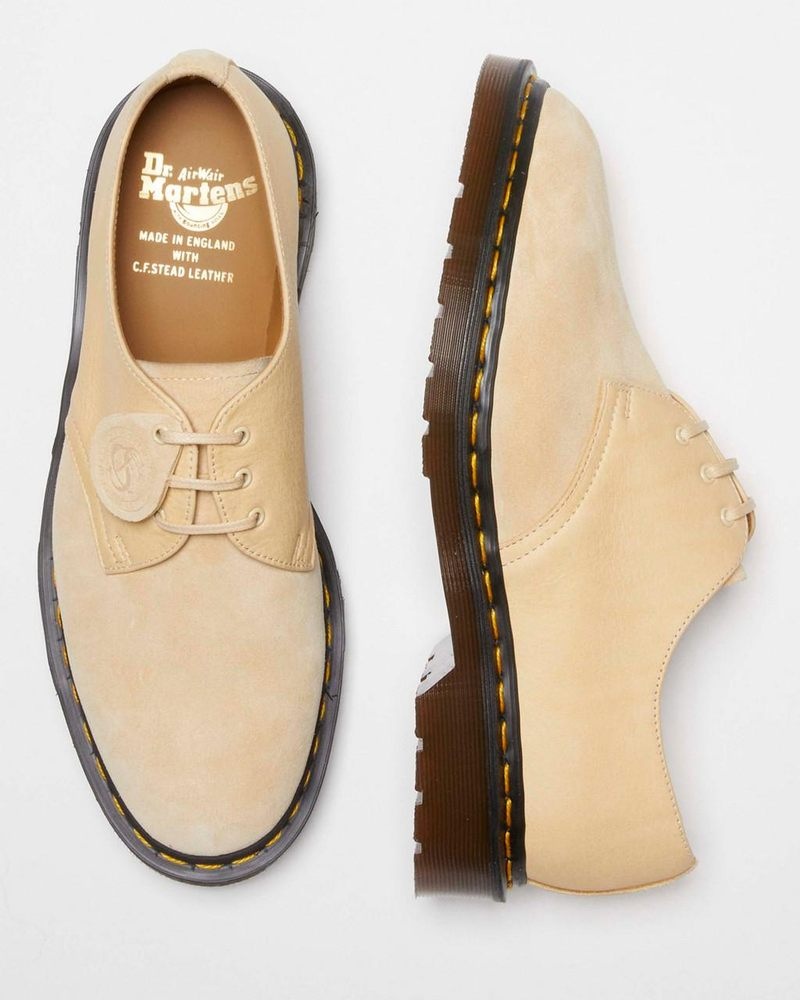 Dr Doc Martens 1461 Made in England Gamuza Oxford Shoes (Reverse Grain Gamuza) Moutarde | CV97-O3CO