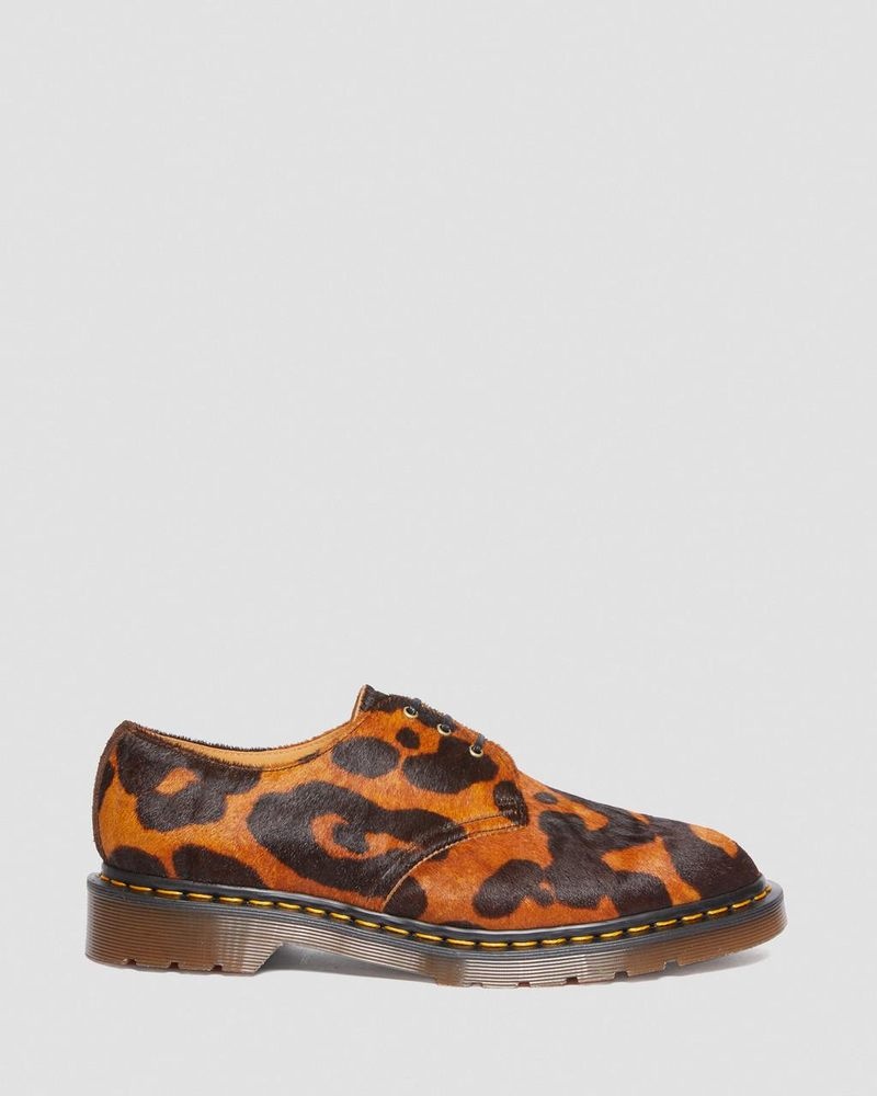 Dr Doc Martens 1461 Made in England Hair On Oxford Shoes (Hair On) Ocelot | AF50-A9AI