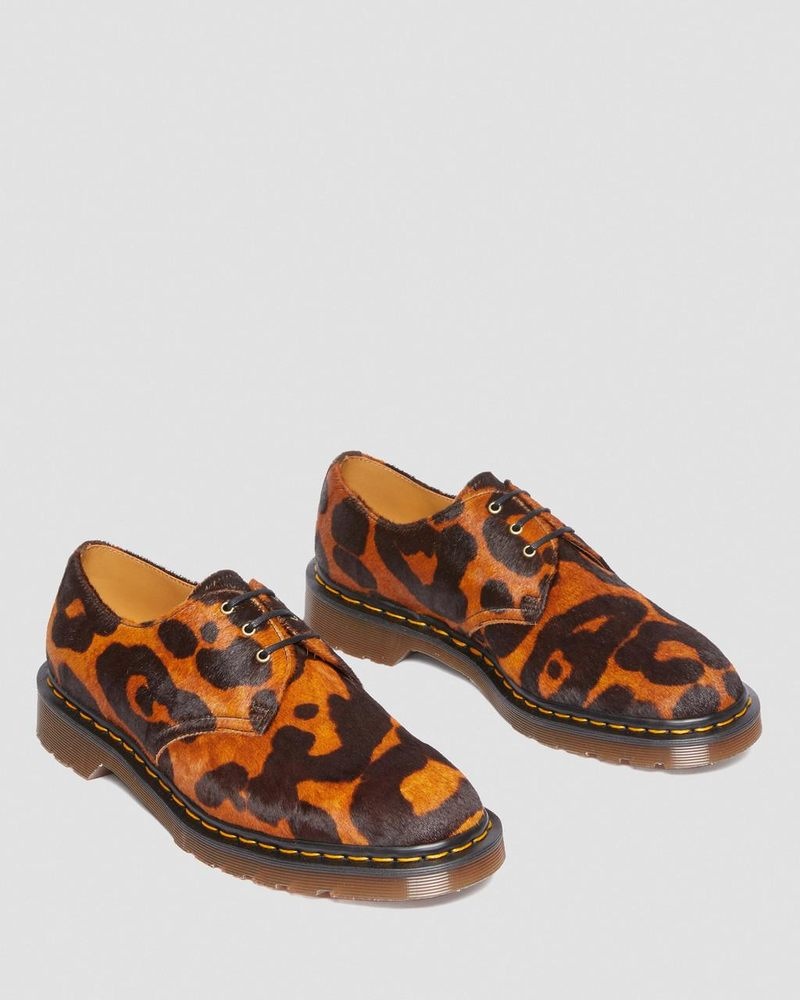 Dr Doc Martens 1461 Made in England Hair On Oxford Shoes (Hair On) Ocelot | TJ34-A5HH