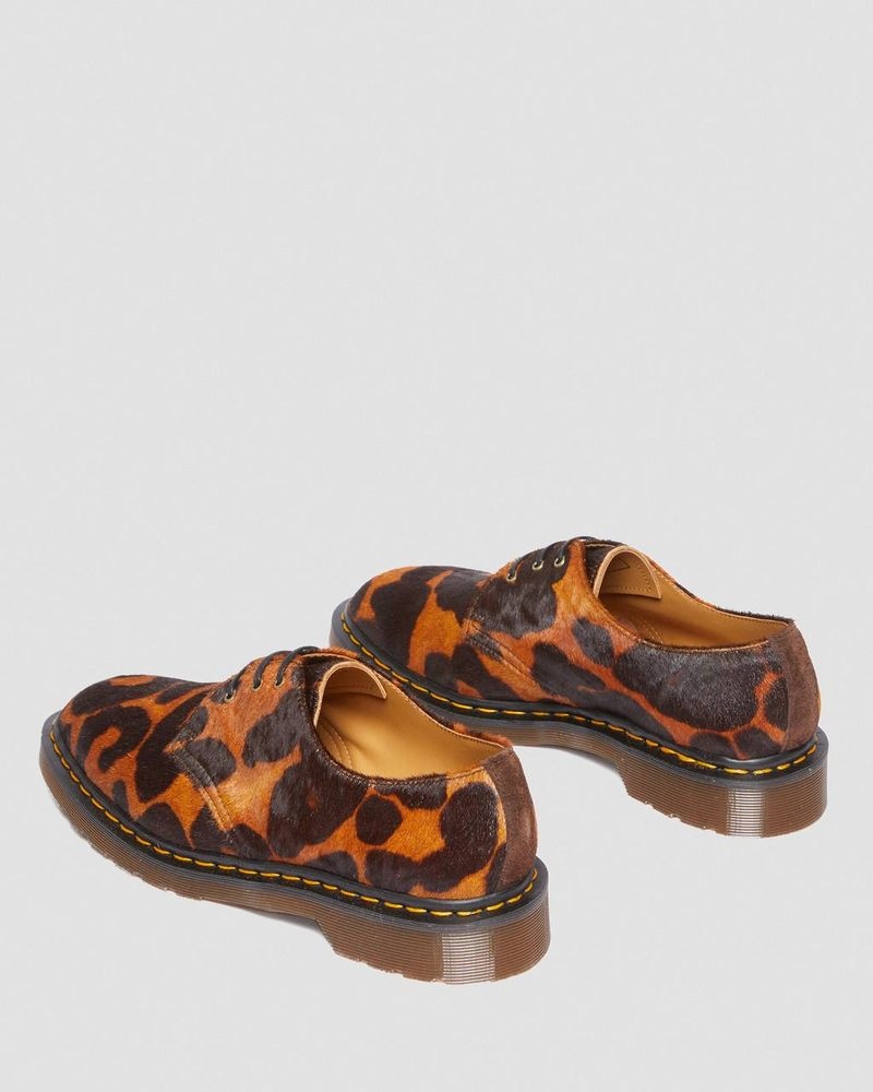 Dr Doc Martens 1461 Made in England Hair On Oxford Shoes (Hair On) Ocelot | TJ34-A5HH