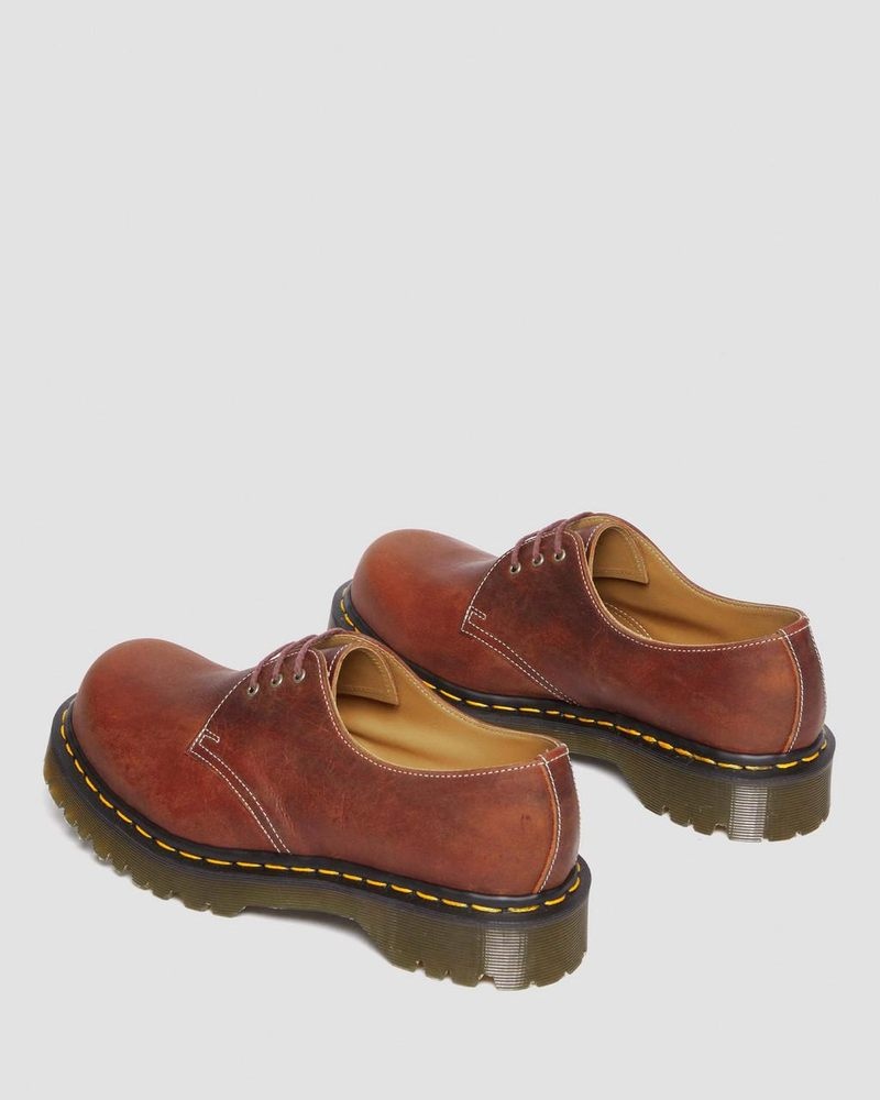 Dr Doc Martens 1461 Made in England Heritage Cuero Oxford Shoes Heritage Tan | TM60-V9VD