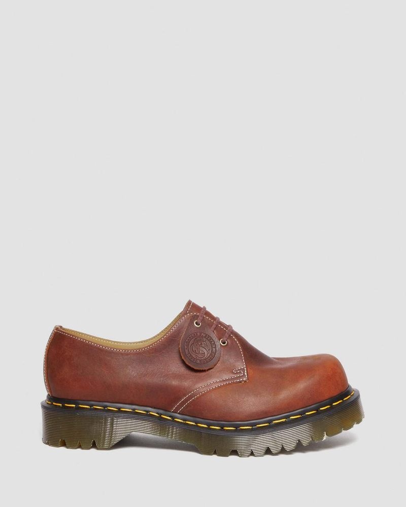 Dr Doc Martens 1461 Made in England Heritage Cuero Oxford Shoes Heritage Tan | TM60-V9VD