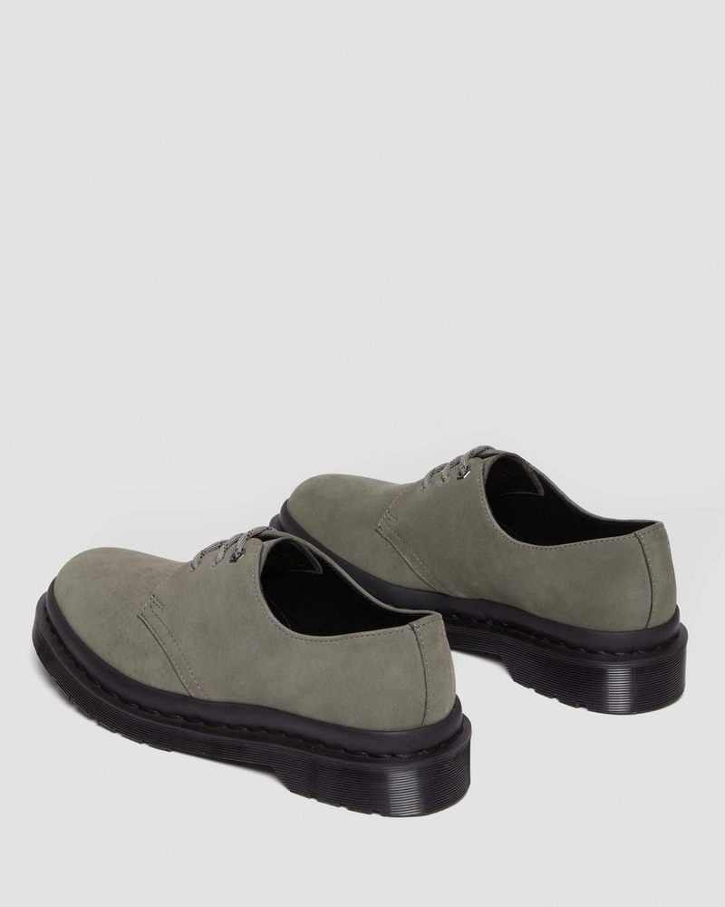 Dr Doc Martens 1461 Milled Nubuck Oxford Shoes (Milled Nubuck Wp) Grises | WO02-P3AQ