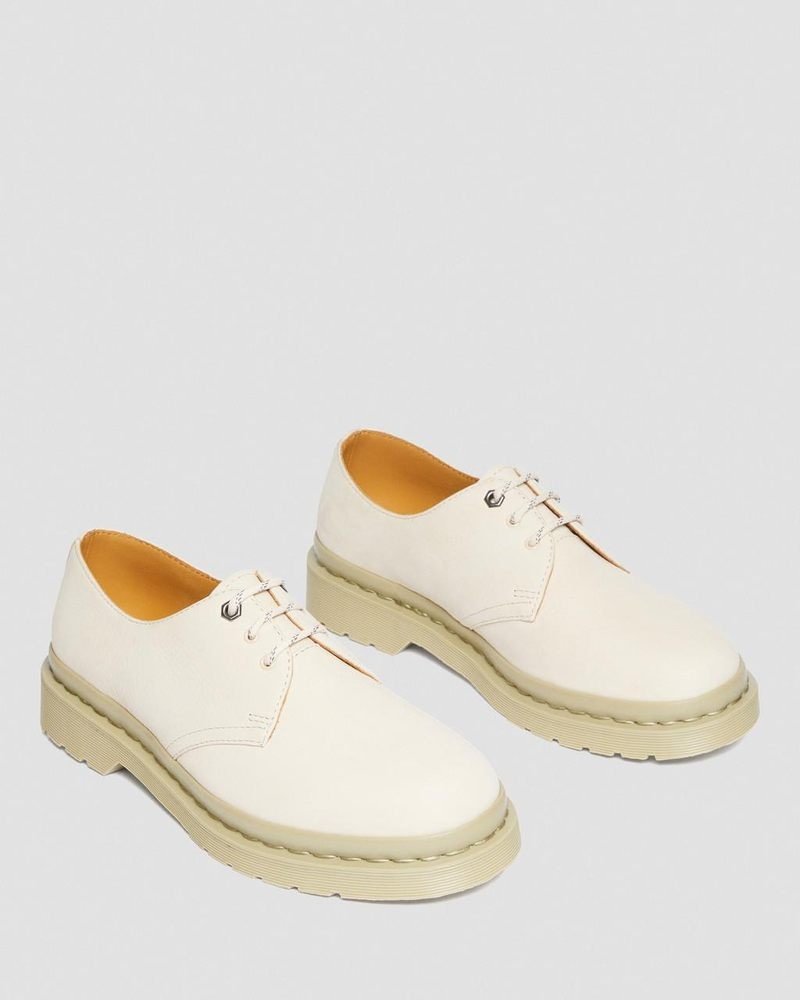 Dr Doc Martens 1461 Mono Milled Nubuck Cuero Oxford Shoes (Milled Nubuck Wp) Beige | NZ61-S2TM