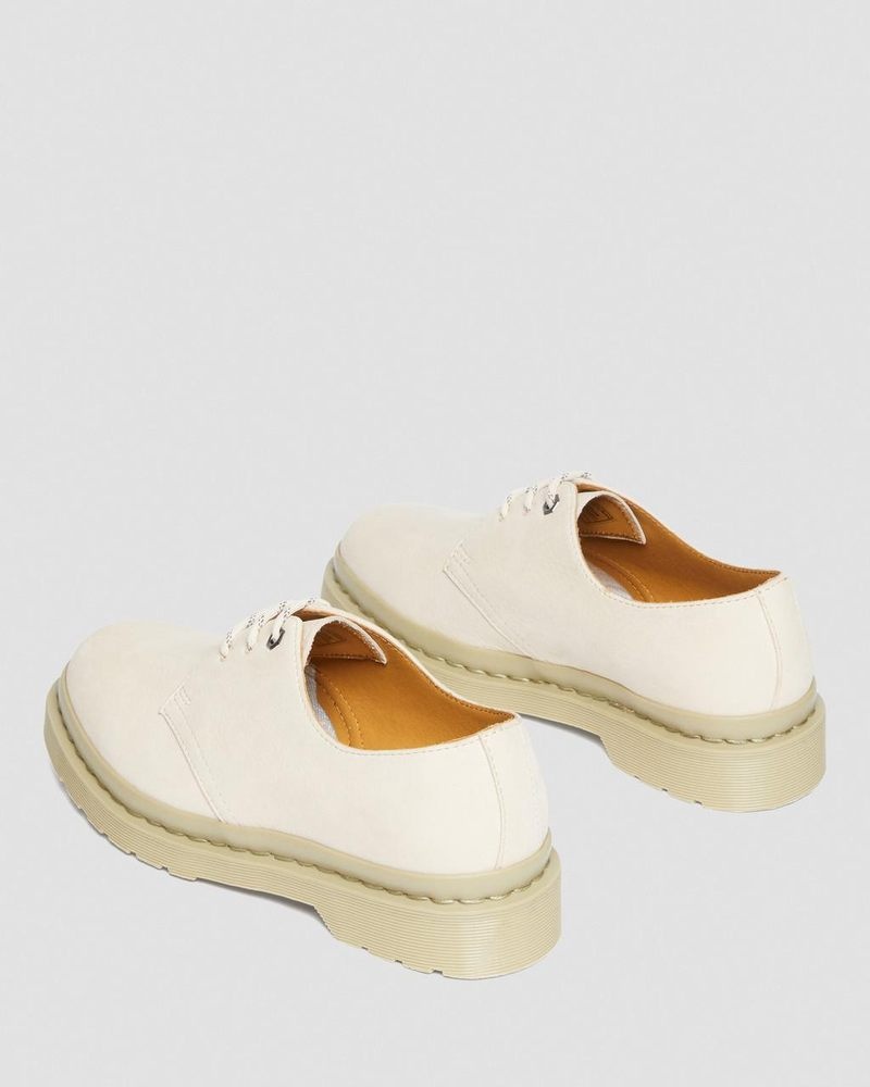 Dr Doc Martens 1461 Mono Milled Nubuck Cuero Oxford Shoes (Milled Nubuck Wp) Beige | NZ61-S2TM