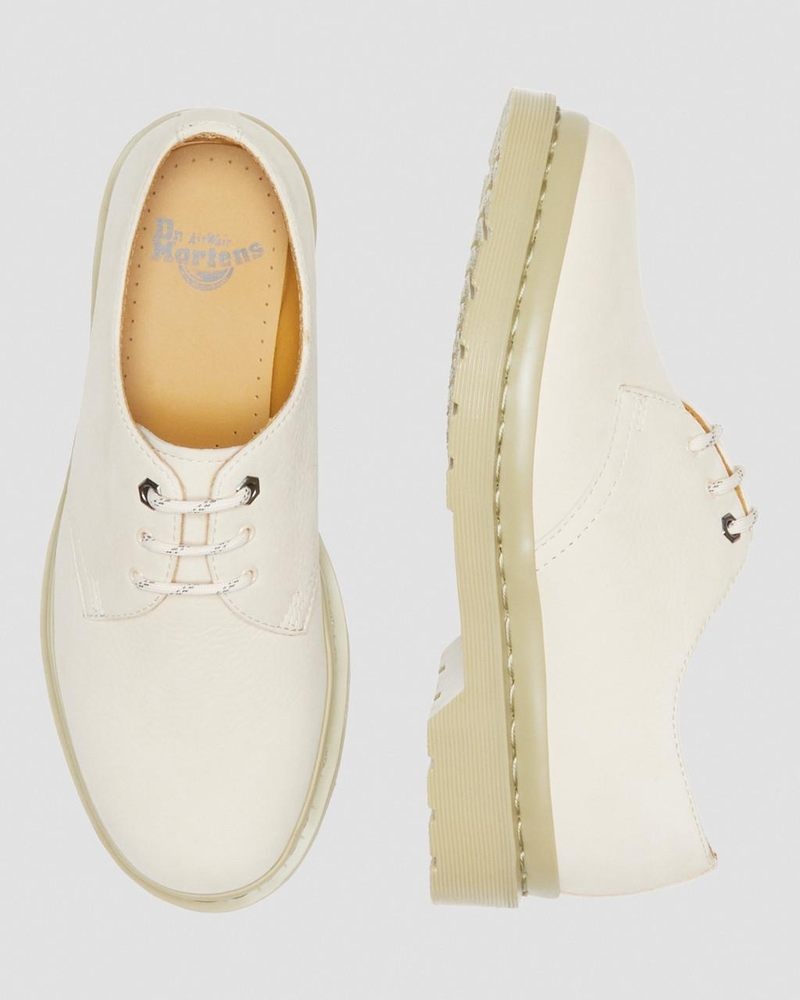 Dr Doc Martens 1461 Mono Milled Nubuck Cuero Oxford Shoes (Milled Nubuck Wp) Beige | NZ61-S2TM