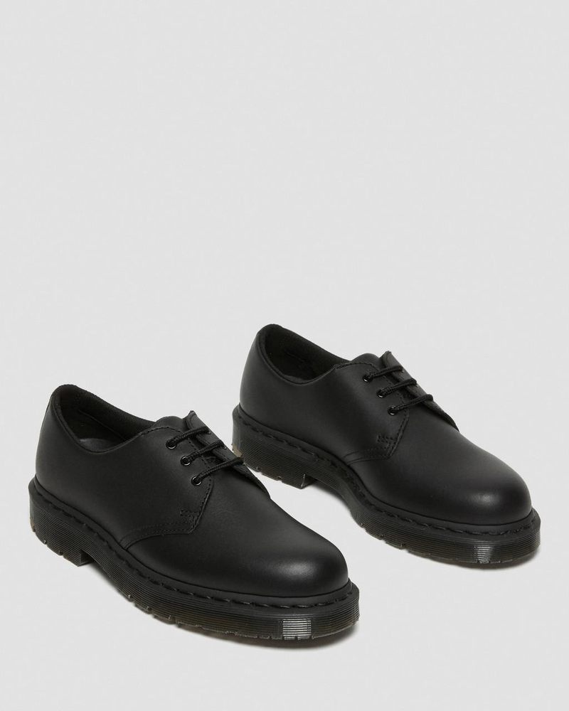 Dr Doc Martens 1461 Mono Slip Resistant Oxford Shoes (Industrial Full Grain) Negros | XT22-W7DC