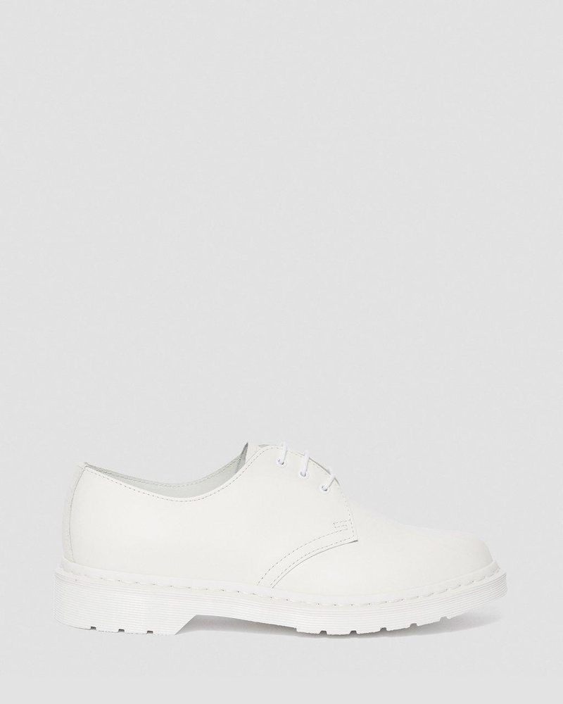 Dr Doc Martens 1461 Mono Smooth Cuero Oxford Shoes (Smooth Cuero) Blancos | FQ82-D5IC