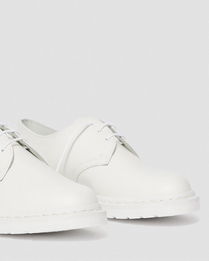 Dr Doc Martens 1461 Mono Smooth Cuero Oxford Shoes (Smooth Cuero) Blancos | FQ82-D5IC