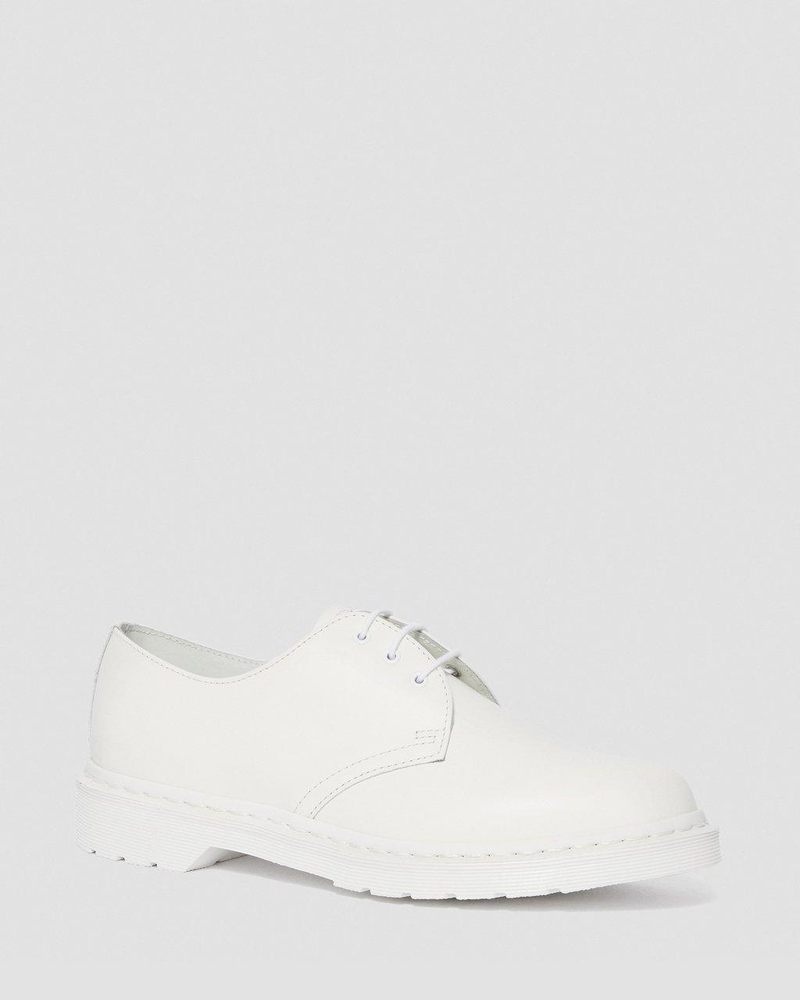 Dr Doc Martens 1461 Mono Smooth Cuero Oxford Shoes (Smooth Cuero) Blancos | FQ82-D5IC