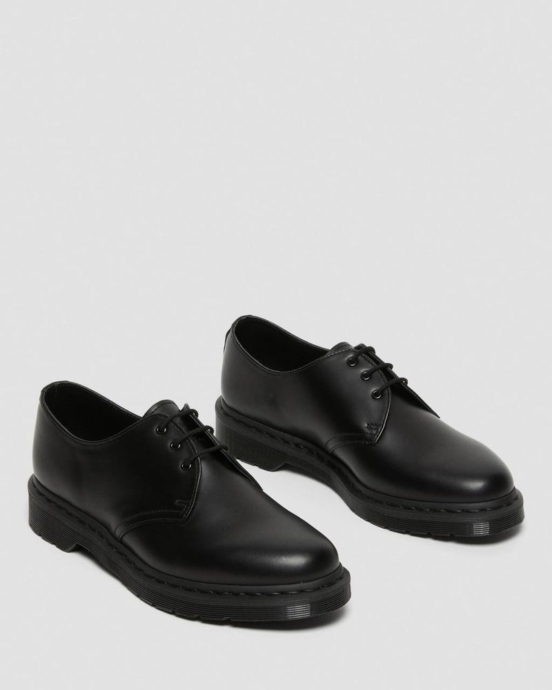 Dr Doc Martens 1461 Mono Smooth Cuero Oxford Shoes (Smooth Cuero) Negros | ZU02-Z7EH