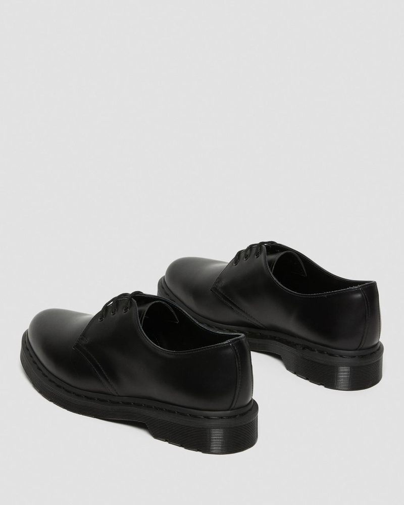 Dr Doc Martens 1461 Mono Smooth Cuero Oxford Shoes (Smooth Cuero) Negros | ZU02-Z7EH