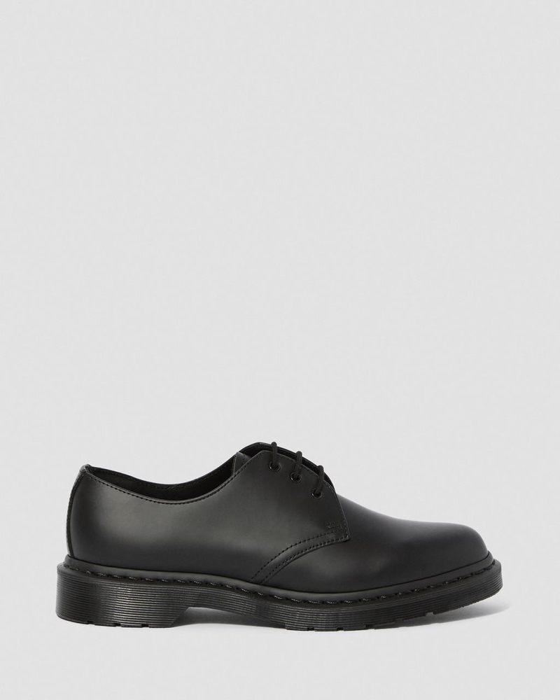 Dr Doc Martens 1461 Mono Smooth Cuero Oxford Shoes (Smooth Cuero) Negros | ZU02-Z7EH