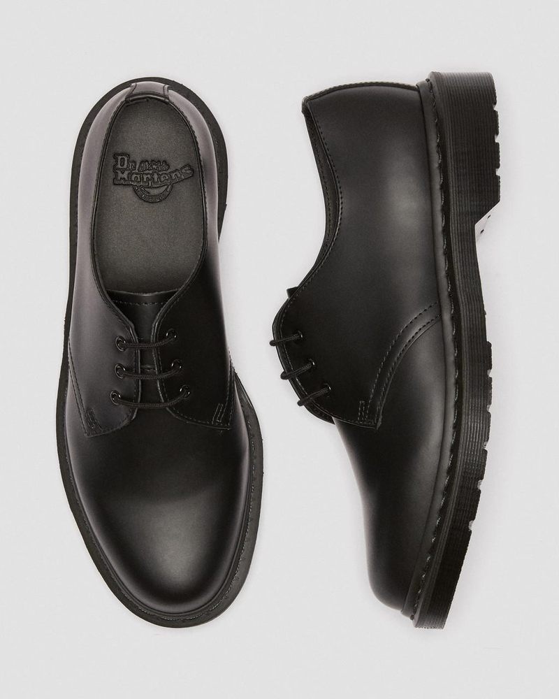 Dr Doc Martens 1461 Mono Smooth Cuero Oxford Shoes (Smooth Cuero) Negros | ZU02-Z7EH