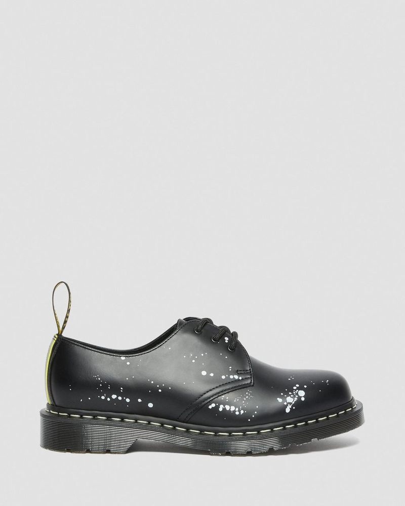 Dr Doc Martens 1461 Neighborhood Smooth Cuero Oxford Shoes (Smooth Cuero) Negros | MC60-J4KH