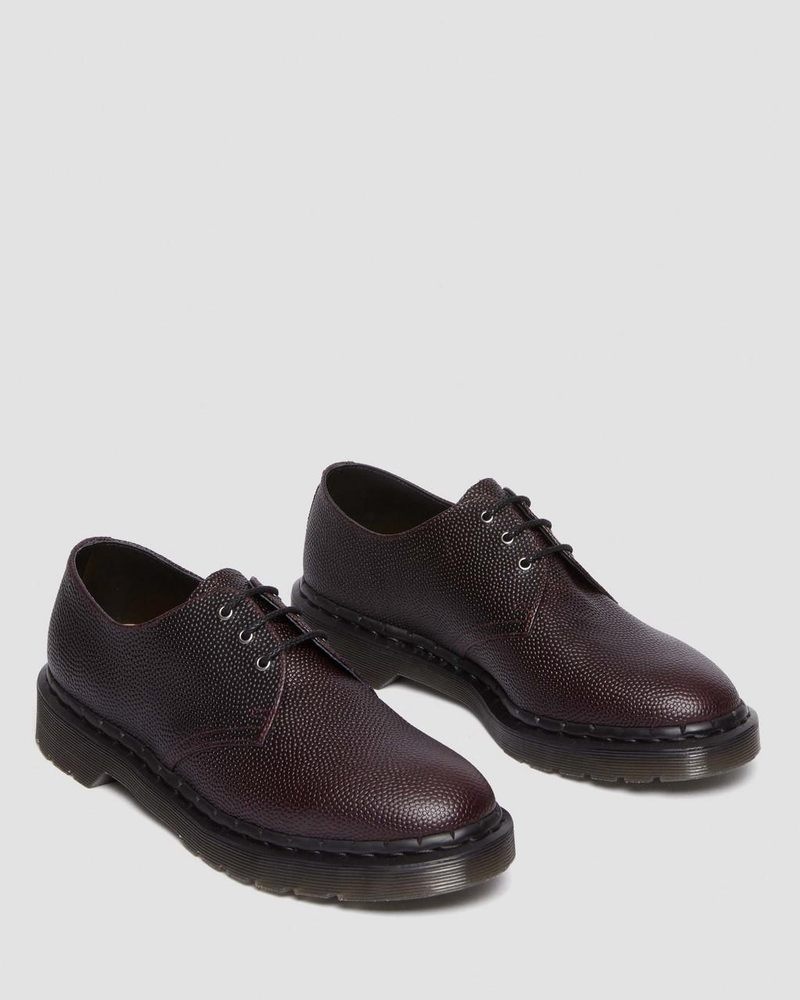 Dr Doc Martens 1461 Pebble Grain Cuero Oxford Shoes (Atlas Pebble Grain) Oxblood | FX26-H1QK