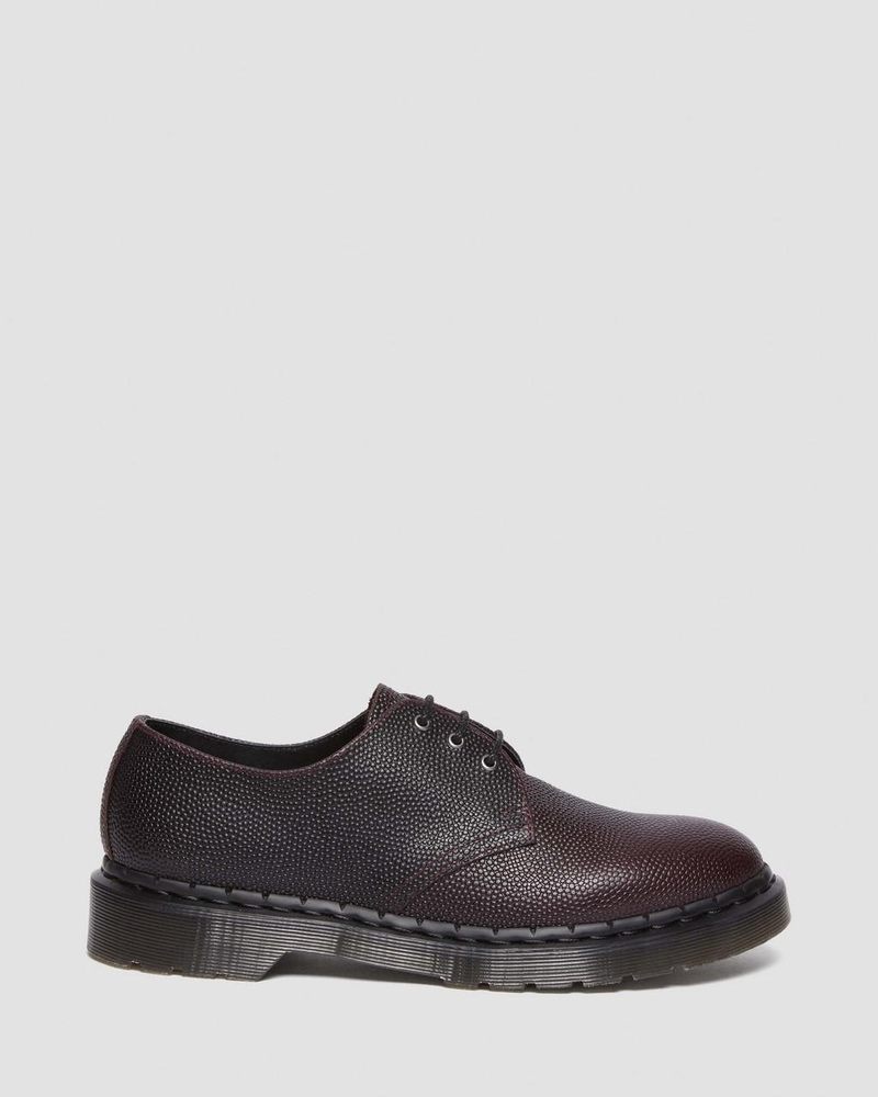 Dr Doc Martens 1461 Pebble Grain Cuero Oxford Shoes (Atlas Pebble Grain) Oxblood | FX26-H1QK