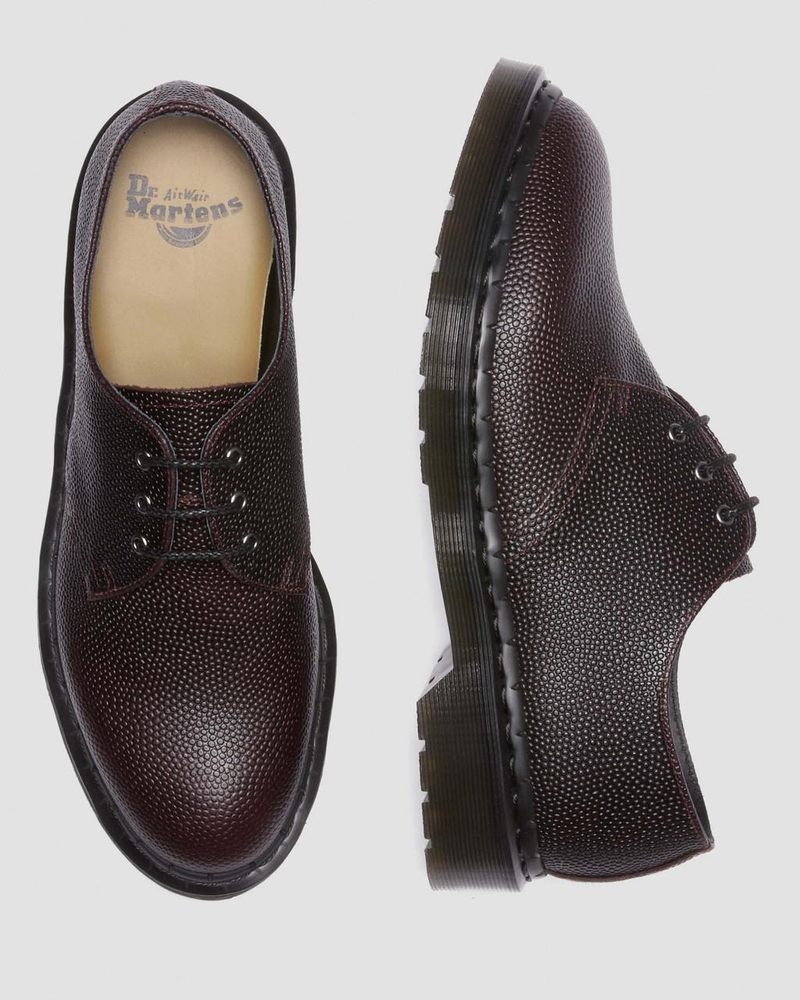 Dr Doc Martens 1461 Pebble Grain Cuero Oxford Shoes (Atlas Pebble Grain) Oxblood | FX26-H1QK