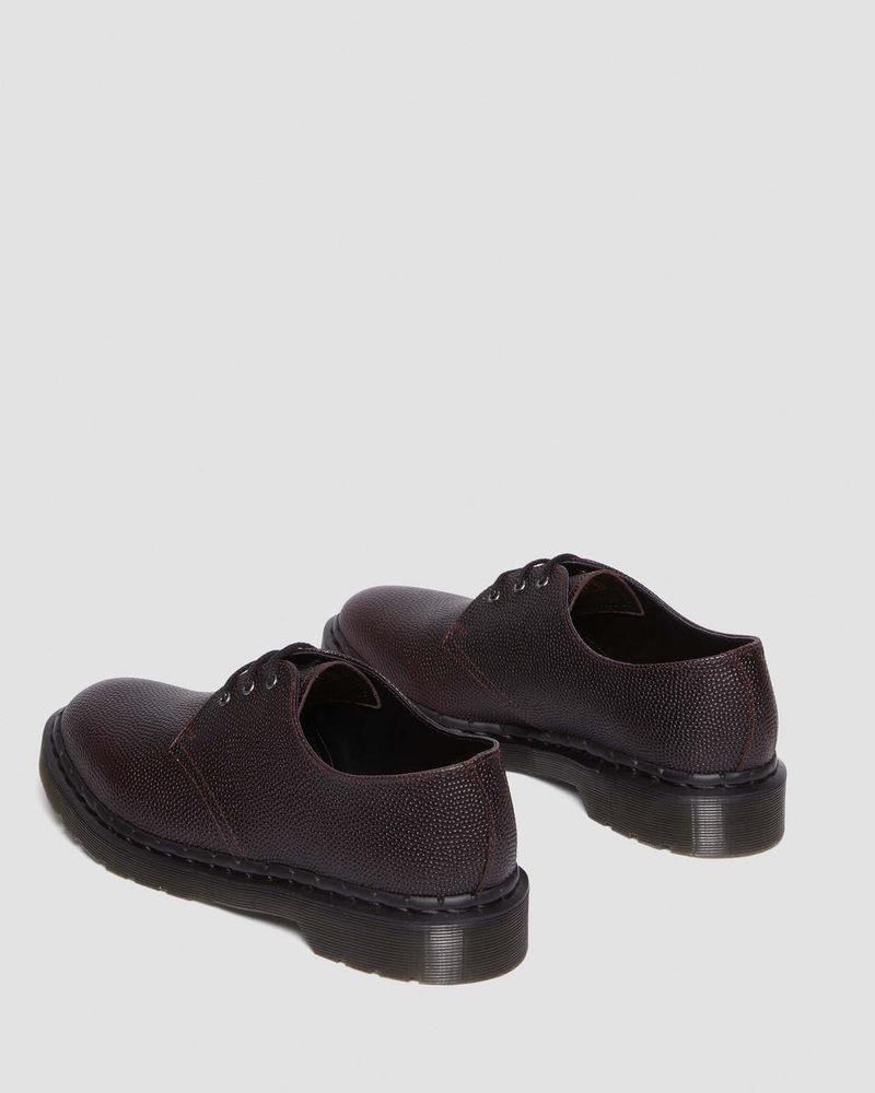 Dr Doc Martens 1461 Pebble Grain Cuero Oxford Shoes (Atlas Pebble Grain) Oxblood | LM84-C6UG