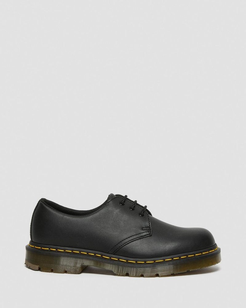 Dr Doc Martens 1461 Slip Resistant Cuero Oxford Shoes (Industrial Full Grain) Negros | NH69-D6HE