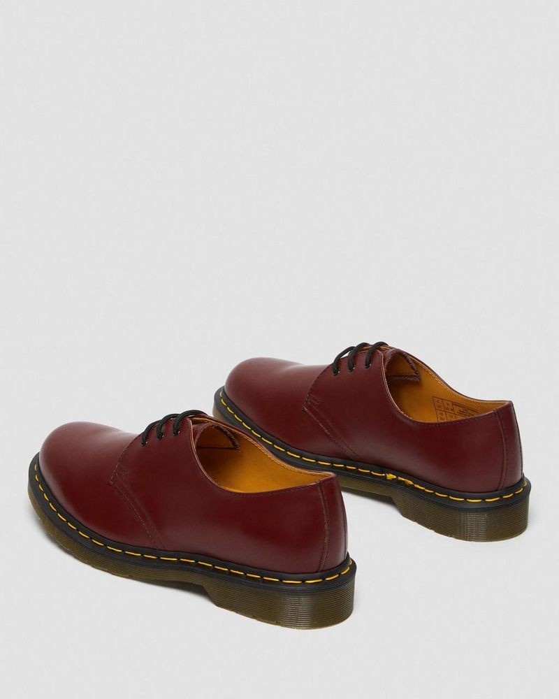 Dr Doc Martens 1461 Smooth Cuero Oxford Shoes (Smooth Cuero) Rojos | YE27-V3NE