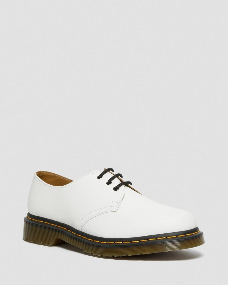 Dr Doc Martens 1461 Smooth Cuero Oxford Shoes (Smooth Cuero) Blancos | YM10-N2JW