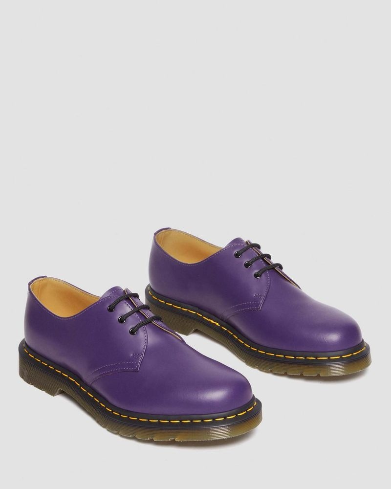 Dr Doc Martens 1461 Smooth Cuero Oxford Shoes (Smooth Cuero) Morados | FT74-W5IU