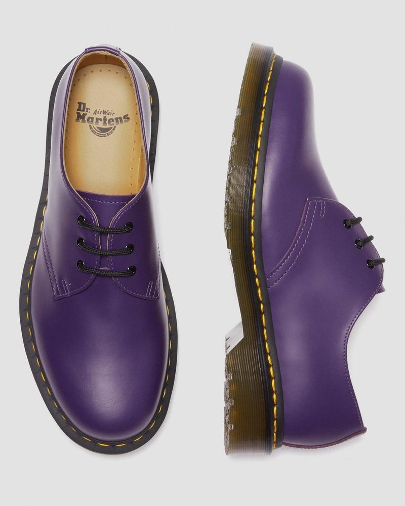 Dr Doc Martens 1461 Smooth Cuero Oxford Shoes (Smooth Cuero) Morados | FT74-W5IU