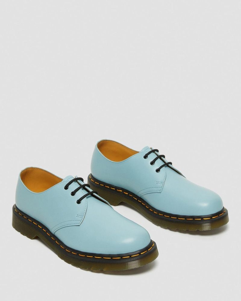 Dr Doc Martens 1461 Smooth Cuero Oxford Shoes (Smooth Cuero) Azules | WM09-V8UE