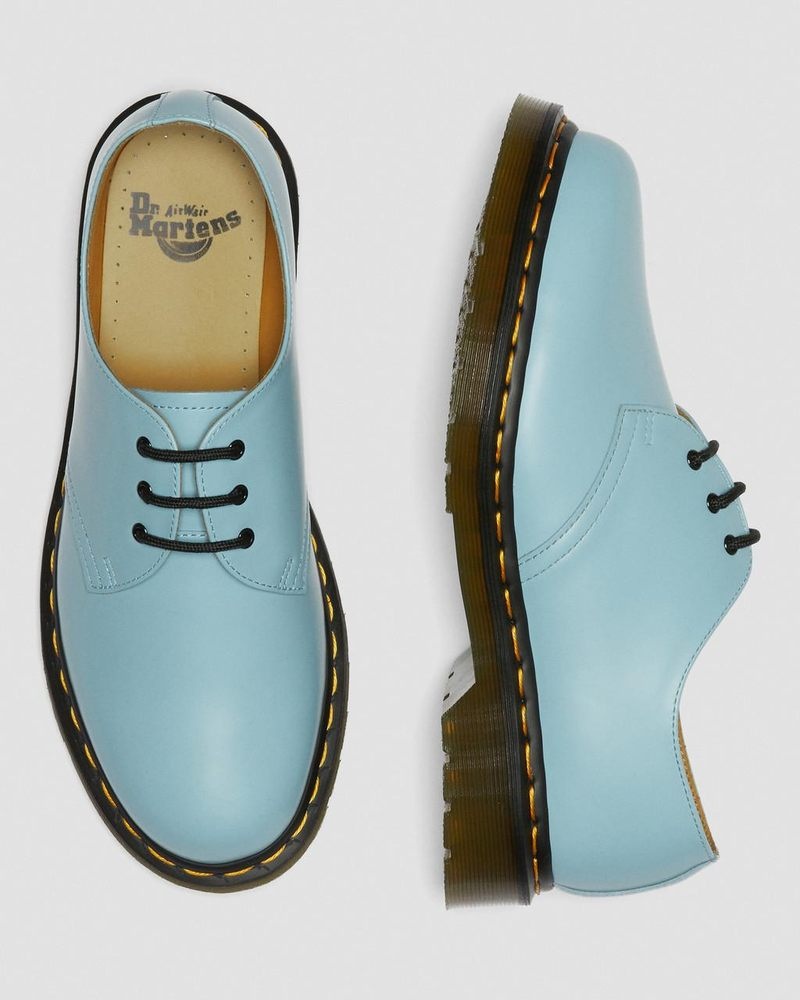 Dr Doc Martens 1461 Smooth Cuero Oxford Shoes (Smooth Cuero) Azules | WM09-V8UE