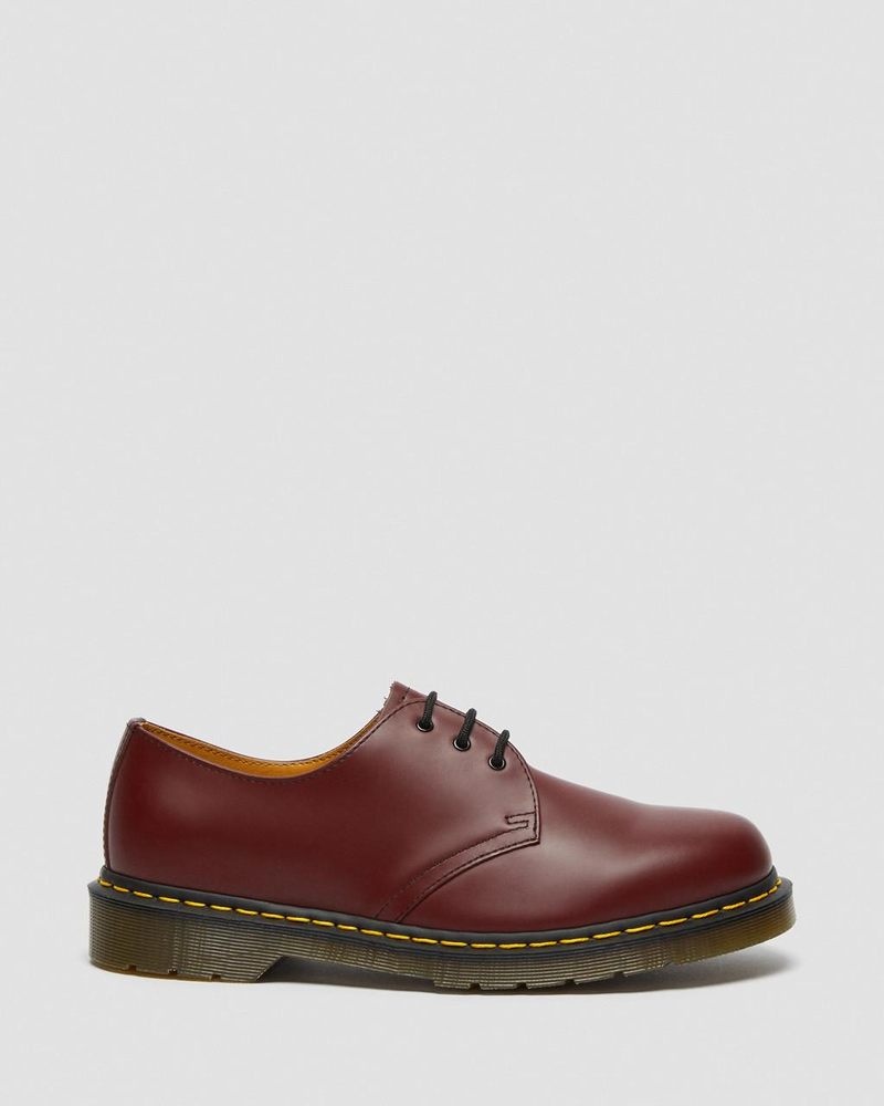 Dr Doc Martens 1461 Smooth Cuero Oxford Shoes (Smooth Cuero) Rojos | IT30-L3OR