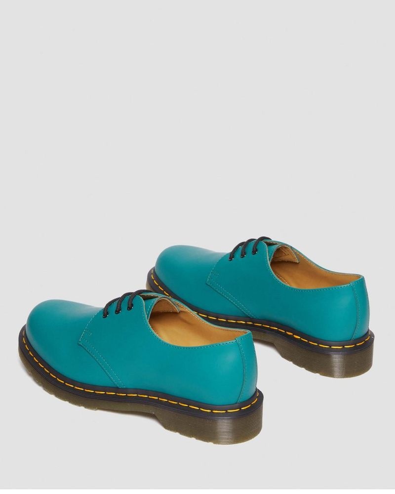 Dr Doc Martens 1461 Smooth Cuero Oxford Shoes (Smooth Cuero) Verdes | XX47-O9PG