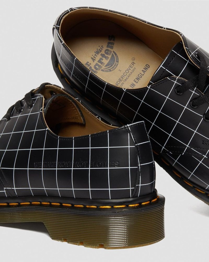 Dr Doc Martens 1461 Undercover Made in England Cuero Oxford Shoes (Smooth Cuero) Negros | QA72-E9LN