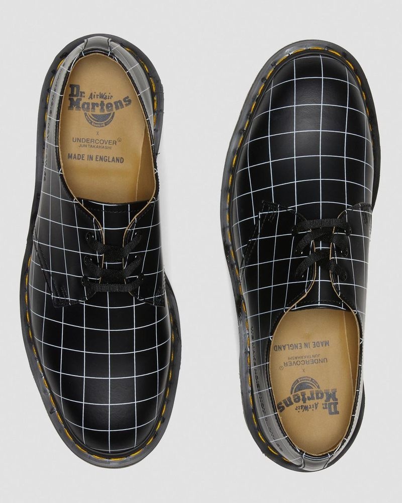 Dr Doc Martens 1461 Undercover Made in England Cuero Oxford Shoes (Smooth Cuero) Negros | QA72-E9LN