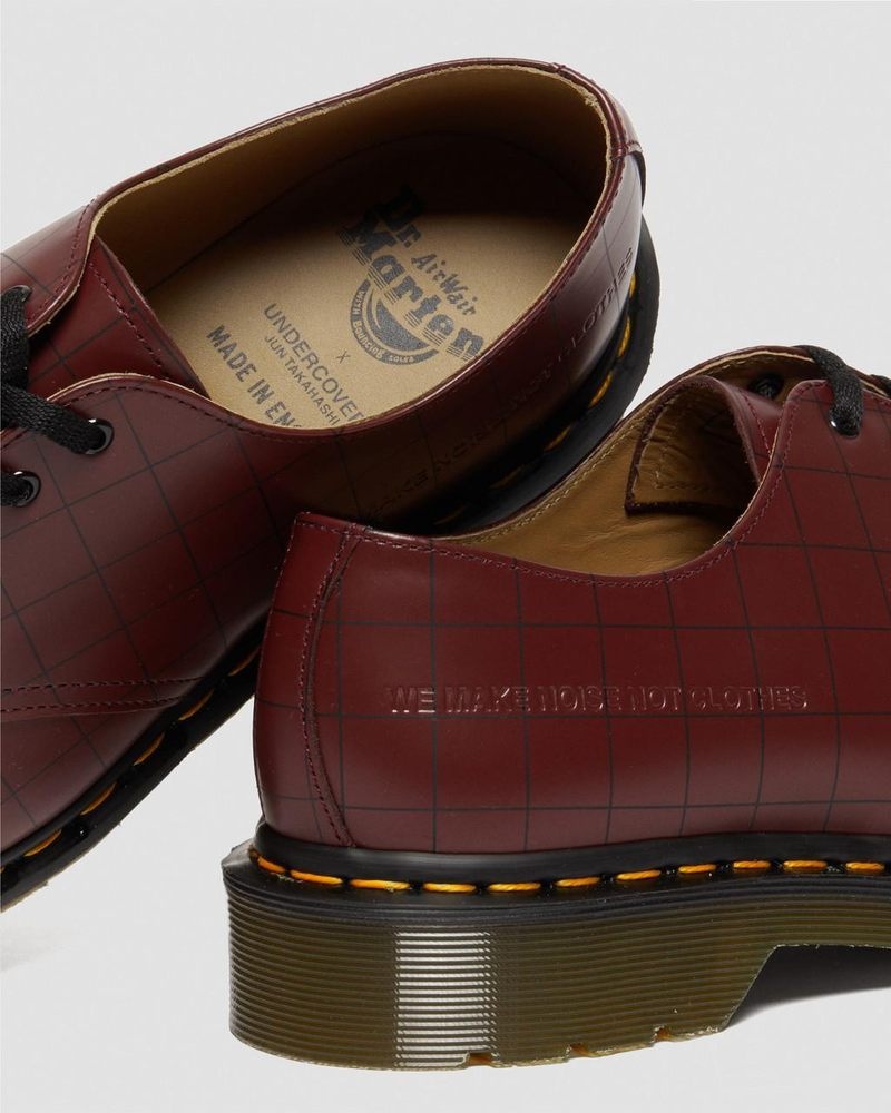 Dr Doc Martens 1461 Undercover Made in England Cuero Oxford Shoes (Smooth Cuero) Rojos | QS99-H3CT