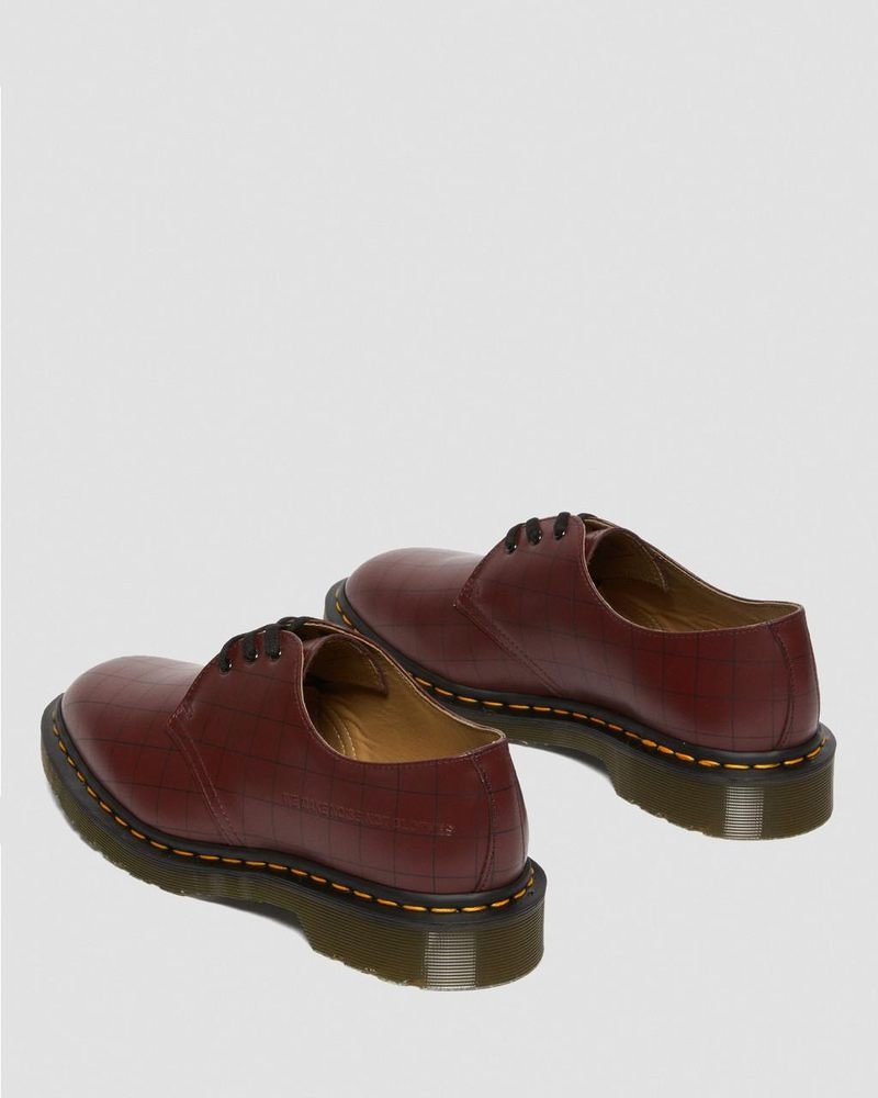 Dr Doc Martens 1461 Undercover Made in England Cuero Oxford Shoes (Smooth Cuero) Rojos | QS99-H3CT