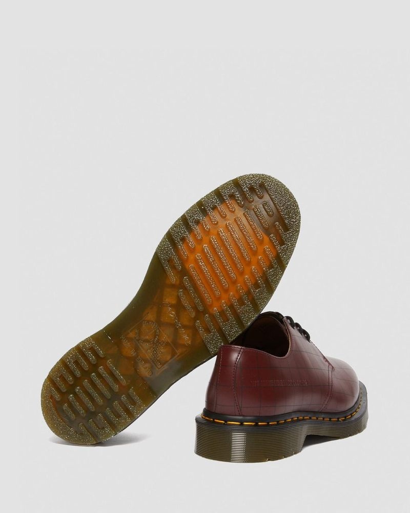 Dr Doc Martens 1461 Undercover Made in England Cuero Oxford Shoes (Smooth Cuero) Rojos | QS99-H3CT