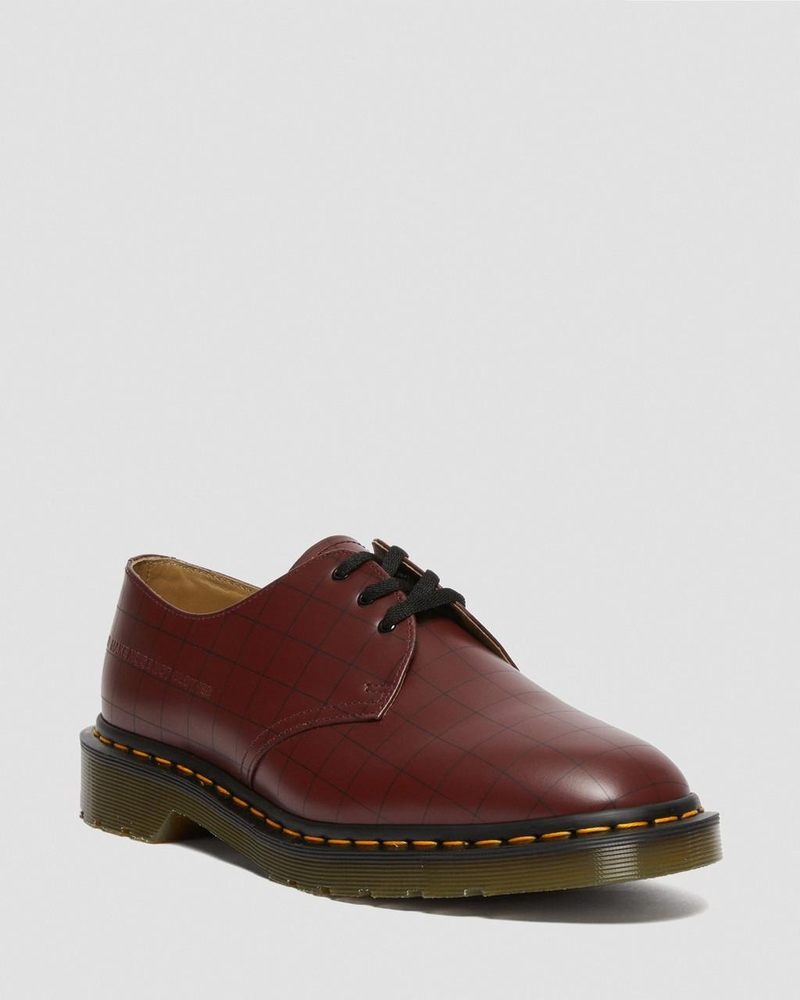 Dr Doc Martens 1461 Undercover Made in England Cuero Oxford Shoes (Smooth Cuero) Rojos | QS99-H3CT