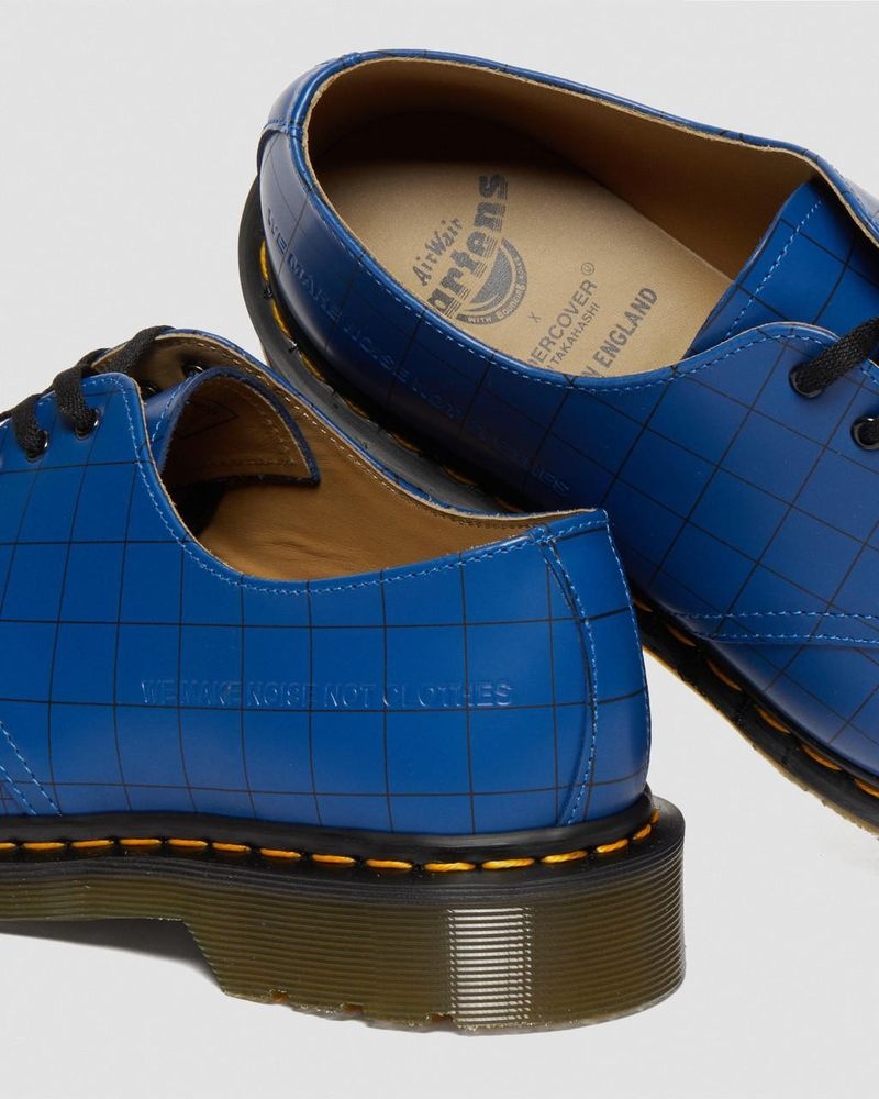 Dr Doc Martens 1461 Undercover Made in England Cuero Oxford Shoes (Smooth Cuero) Azules | QZ23-E1MR