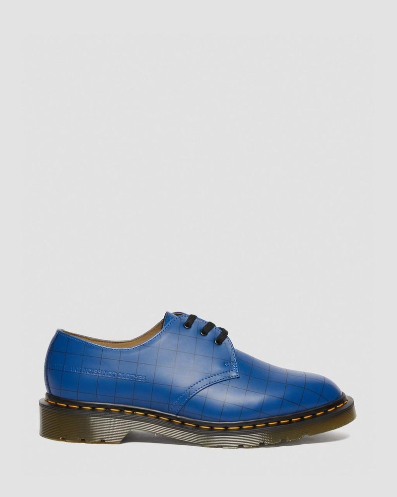 Dr Doc Martens 1461 Undercover Made in England Cuero Oxford Shoes (Smooth Cuero) Azules | QZ23-E1MR