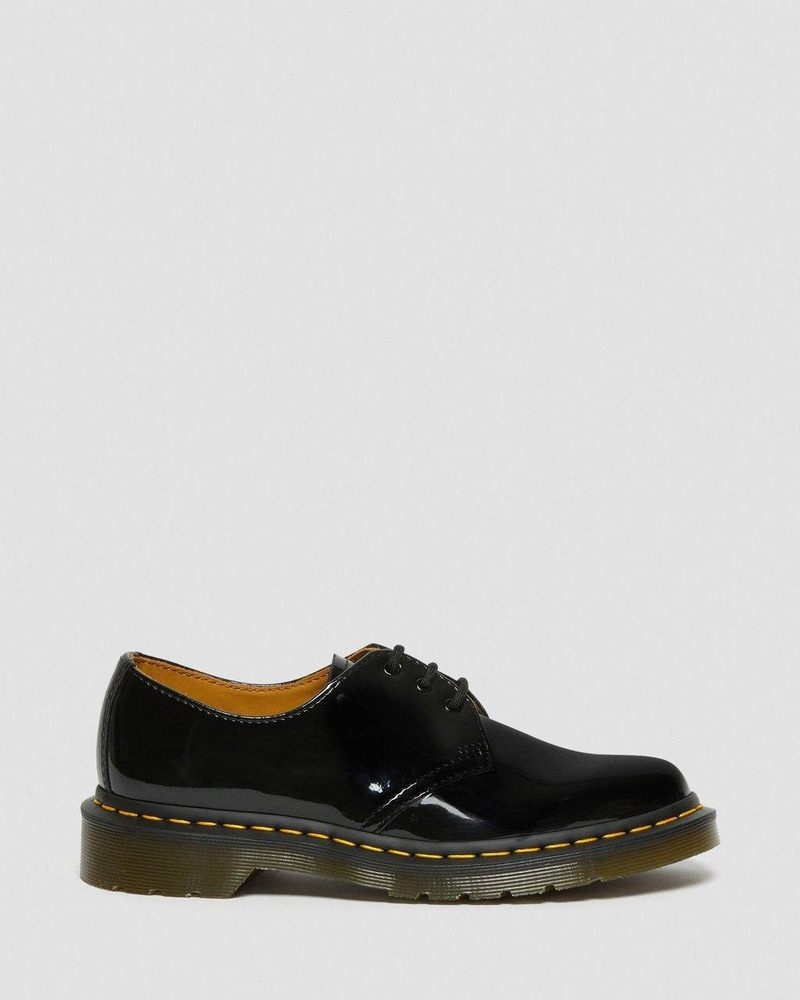 Dr Doc Martens 1461 - Charol Cuero Oxford Shoes (Charol Cuero) Negros | IJ38-R6ND