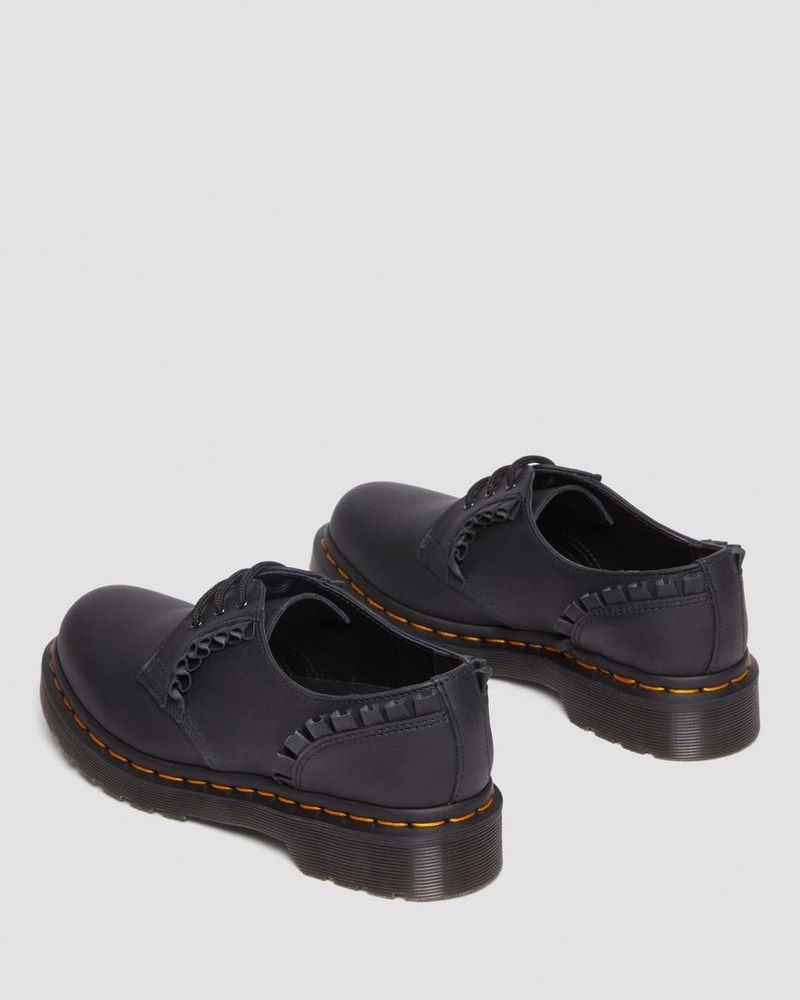 Dr Doc Martens 1461 - Frill Nappa Cuero Oxford Shoes (Nappa Cuero) Negros | SD00-O6BY