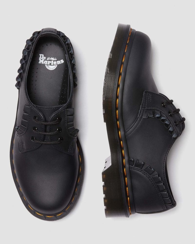 Dr Doc Martens 1461 - Frill Nappa Cuero Oxford Shoes (Nappa Cuero) Negros | SD00-O6BY