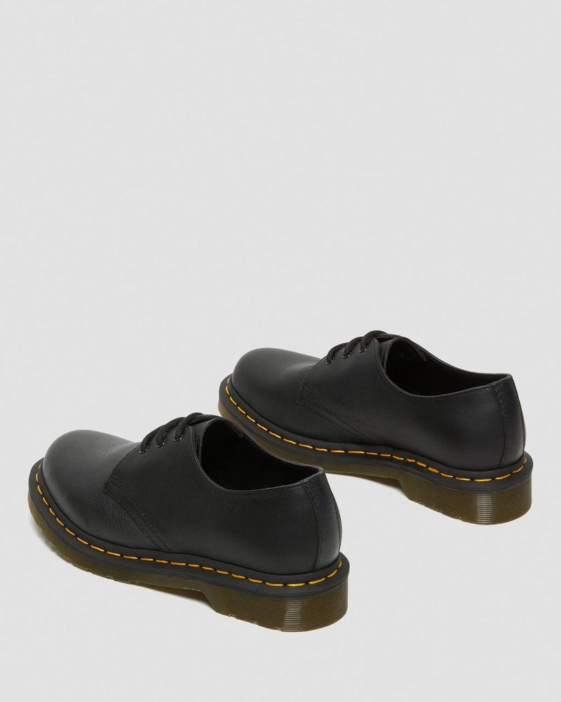 Dr Doc Martens 1461 - Virginia Cuero Oxford Shoes (Virginia) Negros | LK03-V4AJ