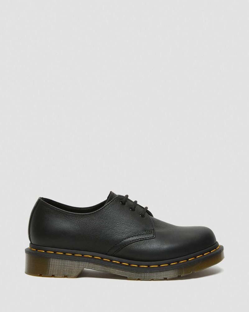 Dr Doc Martens 1461 - Virginia Cuero Oxford Shoes (Virginia) Negros | LK03-V4AJ